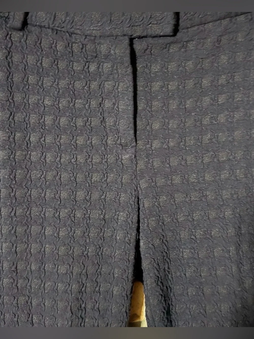 Tory Burch M Navy Textured Pants
